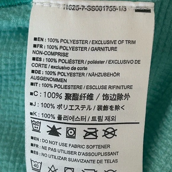 Arc'teryx Delta LT Jacket Textured Waffle Knit Fleece Women Aqua Size Small - Picture 6 of 6